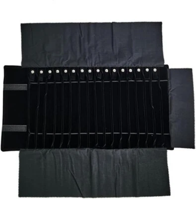 Bolsa de armazenamento de viagem portátil 16 colares rolo de joias segura. FRETE GRÁTIS nos EUA - Imagem 1 de 4