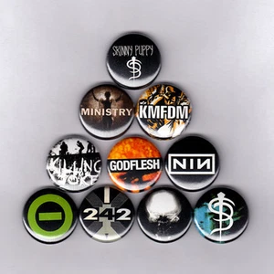 INDUSTRIAL 1" PINS / KNÖPFE mit SKINNY WELPE KMFDM MINISTERY GODFLESH NIN Patch - Bild 1 von 4