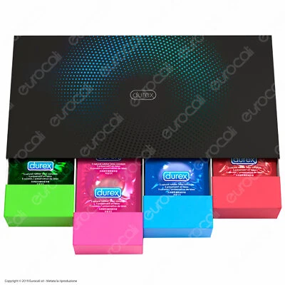 Profilattici DUREX Surprise Me: 40 Preservativi Assortiti - Confezione Premium - Immagine 1 di 4