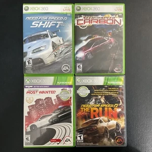 Need For Speed Shift, Carbon, Most Wanted & The Run Xbox 360 Lot of 4 Games - Picture 1 of 12