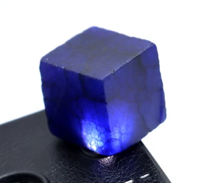 Cubo de tanzanita azul natural de 144 quilates de Tanzania piedra preciosa áspera suelta certificada - Imagen 1 de 6