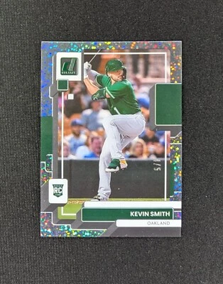 2022 Panini Chronicles Clearly Donruss Green /5 SSP Kevin Smith #23 Rookie RC - Image 1 of 2