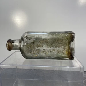 Frühe 1900er Glasflasche schwarze Katze Herd Emaille New York, NY.  - Bild 1 von 5