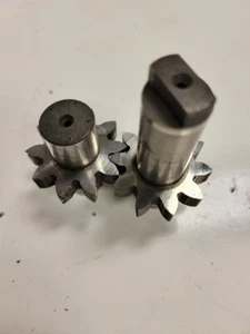 Pair Of 2 Industrial Steampunk Gears From A Pump, Make Artwork - Picture 1 of 10