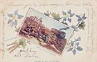 Pikes Peak Colorado ~ RAILROAD-COLUMBINE-1904 Geprgt Postkarte
