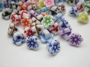 20 Tiny Floral Sewing Buttons 8mm Mini Flower Shank Buttons for Babies and Dolls - Picture 1 of 1