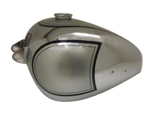 BSA a7 plunger model chrome & silver painted petrol tank 1950's(rep) - Picture 1 of 7