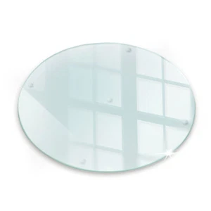 Transparent Cutting Boards Solid Round Kitchen Board Rubber Feet 40cm - Picture 1 of 7