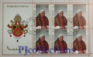 3651-VATIKAN 2005 ANFANG PONTIFIKAT VON BENEDIKT XVI. VOLLER BLATT 6 BRIEFMARKEN GEBRAUCHT - Bild 1 von 1
