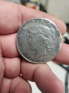 1922-S - Peace Dollar - Peace Silver Dollar - $1 - Silver Coin  - Picture 1 of 4