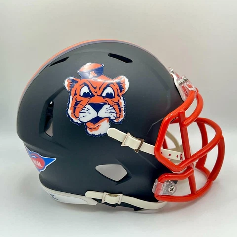 Auburn Tigers CUSTOM Concept Matte Black 1957-1970 Mini Football Helmet Cover