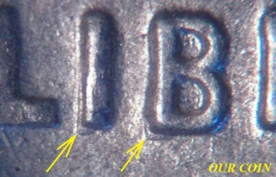 1943 "STEEL" Lincoln Cent - NEW DISCOVERY - Doubled I & B of LIBERTY - BU - Image 1 of 4