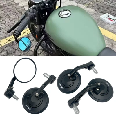 7/8" Motorcycle Bike CNC Handlebar End Rearview Mirror For Indian FTR 1200 Sport - Изображение 1 из 4