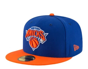 New Era 59Fifty NBA New York Knicks 2-Tone Blue/Orange Fitted Hat 70343623 - Picture 1 of 1