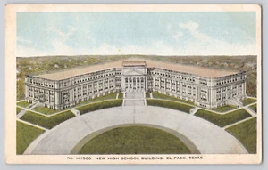 Postkarte Neues High School Gebäude, El Paso, Texas - Bild 1 von 2