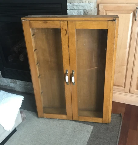 Vintage Medicine Cabinet Recessed Mid Century Modern large 28”z 37” Cover