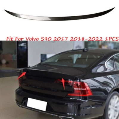 Car For Volvo S90 2017 2018-2022 1PCS Painted Gray Rear Trunk Spoiler Wing Flap - Image 1 of 4