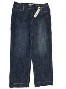 Code Bleu 20W Average Jeans Blue Wide Leg Trouser Comfort Stretch Cotton Denim - Picture 1 of 5