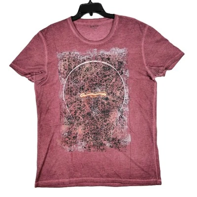 Camiseta Roja ROGUE Para Hombre Grande Gráfico Estampado Bombilla Algodón Grunge Hecha en EE. UU. Foto 1 de 4