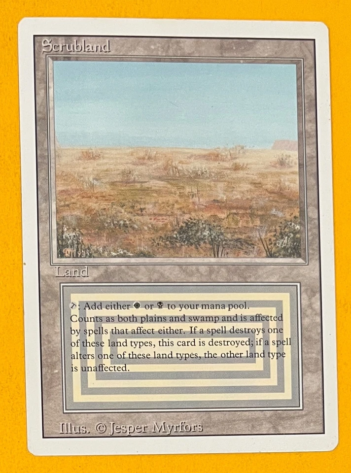 MTG SCRUBLAND Revised (OldManMTG 012-436) - Image 1 of 4