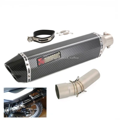 F800GS 2008-2017 para BMW F800R silenciador deslizable tubo de escape medio puntas de 470 mm Foto 1 de 4