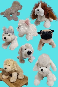 Ganz Webkinz Plush Dogs LOT Terrier Labrador Retriever Pug Husky Poodle Hound - Picture 1 of 9