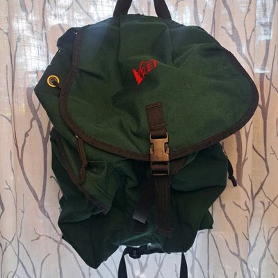 Mochila de Senderismo Unisex Vintage REI Cooperativa Verde Foto 1 de 4