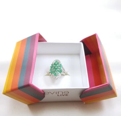 ANILLO RACIMO JOYERÍA QUINTAESENCIA ÁGATA VERDE CLARO CON MARCASITA TALLA 6, 925 RDO Foto 1 de 3