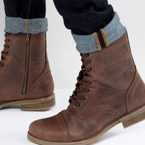 Bota de combate Steve Madden Troopah-c para hombre nueva sin etiquetas - Imagen 1 de 7