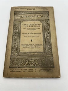 Antique April 1889 Riverside Literature Series Number 42 Ralph Waldo Emerson - Bild 1 von 3
