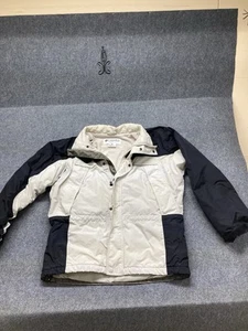Columbia giacca foderata in pile uomo taglia media nero/bianco manica lunga full zip - Foto 1 di 16