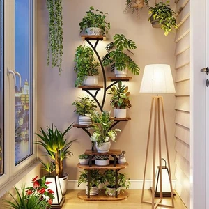 Plant Stand Indoor with Grow Lights with 3-Head Grow Light Strips for Plants - Picture 1 of 7