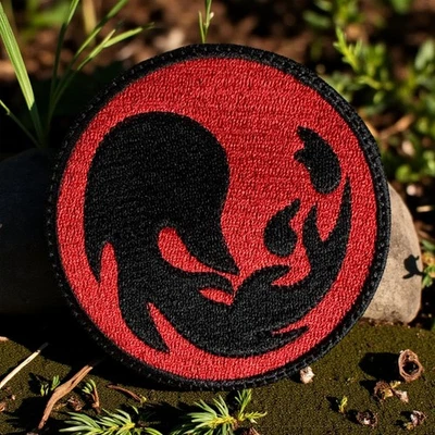 HANDMADE Red Mana Magic the Gathering Embroidery Patch Multi Sizes 3.5" - 5"