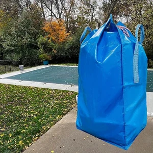 Bolsa de almacenamiento con cubierta de piscina azul con 2 asas - 43,3"" X 37,4" piscina grande... - Imagen 1 de 5