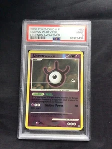 Pokemon Cards: Legends Awakened Reverse Holo: Unown W 80/146 PSA 9 - Picture 1 of 6