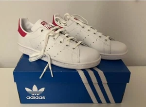 Adidas Stan Smith Sneaker Größe 36 Weiß Rosa Schuhe Low Neu - Bild 1 von 10