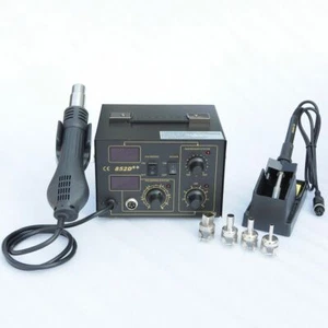WOO 2in1 Soldering Station Rework Hot Air Gun Iron Handle Welder 110V 852D++ New - Picture 1 of 6
