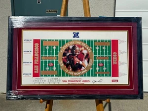 49ers Joe Montana Authentic Signed 16..5 x 29.75 Lithograph 49ers ** NOT Framed - Picture 1 of 1
