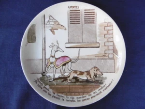 ANCIENNE ASSIETTE SARREGUEMINES U&C DECOR BENJAMIN RABIER - AMENITES - Imagen 1 de 4