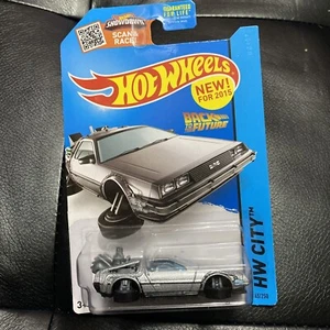 2015 Hot Wheels Back to the Future Time Machine Hover Mode HW City Diecast Car - Picture 1 of 3