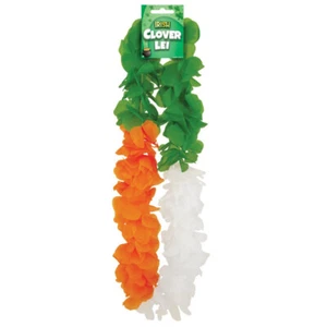 ST PATRICKS DAY LEI HULA GARLAND IRISH FLAG TRI COLOURS IRELAND FANCY DRESS LOT - Picture 1 of 7