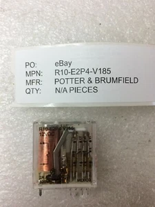 R10-E2P4-V185 P&B RELAY GEN PURPOSE 4PDT 3A 12V 1 UNIT - Picture 1 of 1