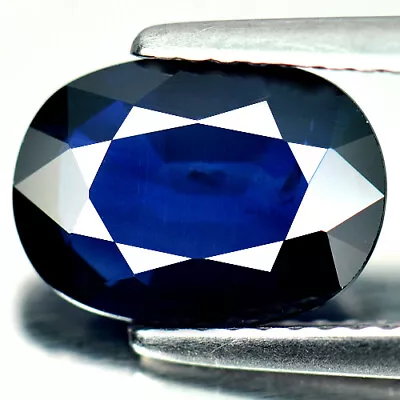 Certified Blue Sapphire 2.56 Ct. Oval 10.19 x 7.47 Mm. Natural Gem Madagascar - Image 1 of 4