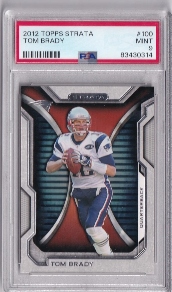 2012 Topps Strata #100 Tom Brady Graded PSA 9 MINT - Image 1 of 2