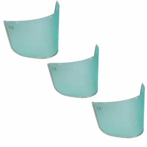Casco de seguridad transparente de policarbonato lente visera 8"" x 12"" máscara de protección facial x 3 - Imagen 1 de 3