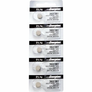 5 x Energizer 362 Watch Batteries, SR721SW or 361 Battery | Shipped from USA - Picture 1 of 1