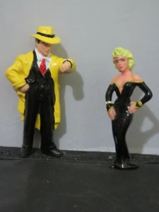 Figuras de PVC de colección 1990 Disney Applause Dick Tracy & Breathless Mahoney 4"  - Imagen 1 de 4