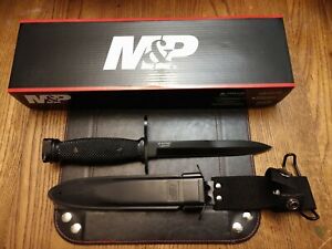Smith & Wesson M&P Bayonet Fixed Blade Knife Dual Edge Full Tang 7Cr17MoV 