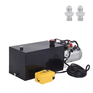 HOMIZEN Doppelwirkend Hydraulikaggregat Hydraulikpumpe 12V 10L Kippanhängerpumpe - Bild 1 von 12