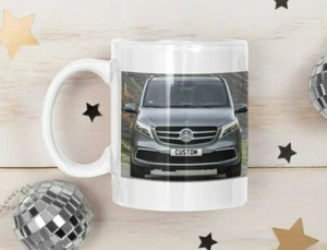 Personalised Number Plate Mercedes Benz V Class Van Reg Coffee Mug Unique Gift - Picture 1 of 1
